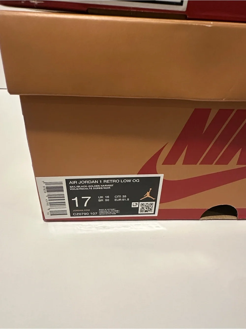Air Jordan 1 Retro OG Low ‘Rookie of the Year’ (CZ0790-107) Sz: 16 / 17